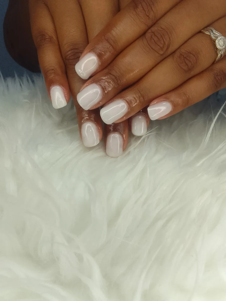 Elegant Milky White Nails